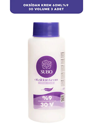 SUBO OKSİDAN KREM %9 30 VOLUME 3X60  ml