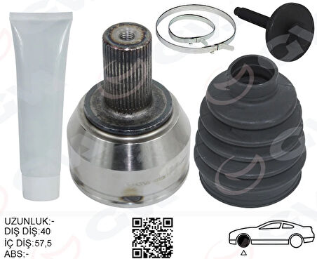 ÖN AKS KAFASI DIŞ SAĞ-SOL MONDEO 1.6 BENZINLI 2007-2014 7G913A327AB 1459743 1481213