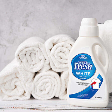 Ultra Fresh Sıvı Çamaşır Deterjanı Beyazlar 1 lt 16 Yıkama x 4 Adet