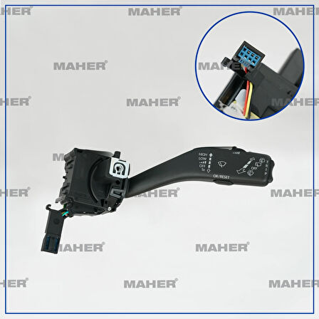 KOL CAM SİLGİ KUMANDA GOLF5 / JETTA / PASSAT / CADDY / LEON 2004-2009 (YOL BİLGİSAYARLI) 1K0953519J