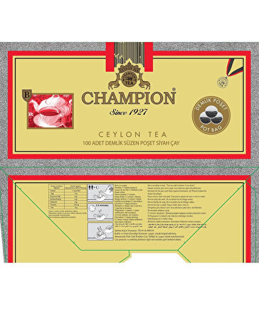 Champion Seylan Demlik Poşet 320 Gr