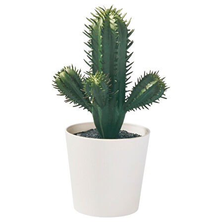 Yapay bitki, yeşil, 6 cm, kaktüs, iç/dış mekan