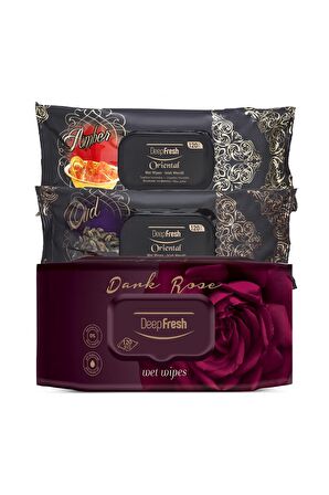 Deep Fresh Oriental Karma Alkolsüz 3 x 120 Yaprak 3 Paket Islak Mendil