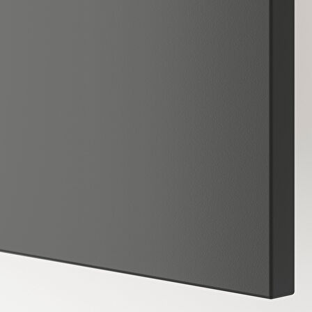 Tv sehpası, beyaz-koyu gri, 180x42x38 cm, LAPPVIKEN