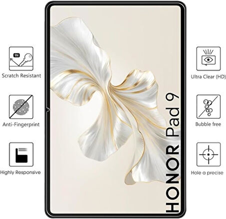 Honor Pad 9 12.1 Inç ile Uyumlu Tam Koruma Nano Esnek Tablet Kırılmaz Ekran Koruyucu