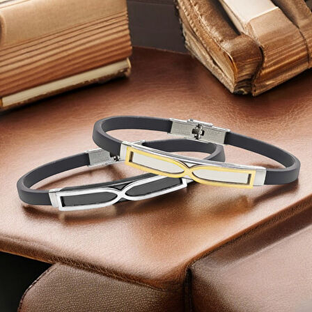  FM Sonsuzluk Desenli Çelik Bileklik 3183SCB012 