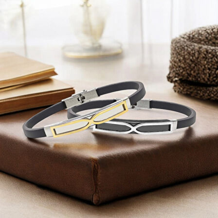  FM Sonsuzluk Desenli Çelik Bileklik 3183SCB012 