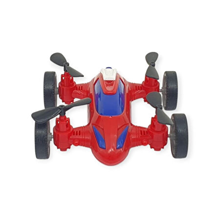 Sürtmeli Drone Araba Hareketli Pervane - Kırmızı