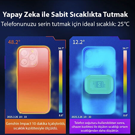 Bataryalı Yüksek soğutma Telefon soğutucu fan Oyun gaming youtuber yayıncılar Memo