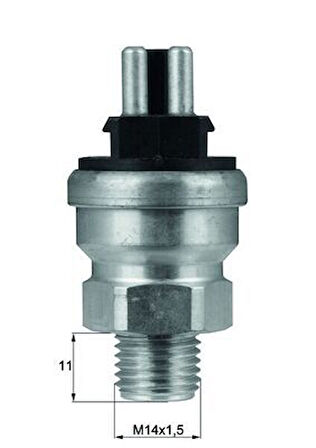 HARARET MUSURU 93 C - 100 C 3 LU SIYAH. RADYATOR FANI MERCEDES W201 W124 S124 W463 A0065459124