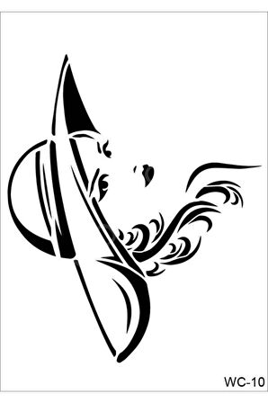 Stencil Şablon A4 Woman Collection Wc-10 (30x21) Kadın Mo Polsefgünlüklüset