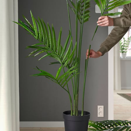 Yapay bitki, yeşil, 21 cm, Howea Forsteriana, iç/dış mekan