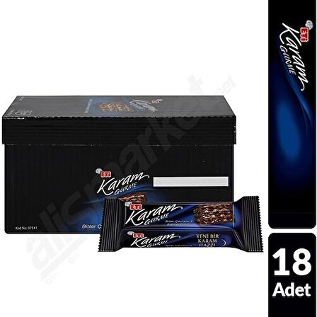 Eti Karam Gurme Bitter Çikolatalı Gofret 18 x 50 G