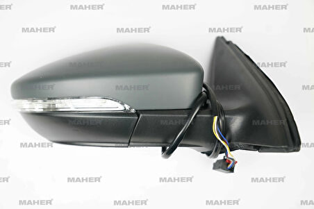 AYNA DIŞ DİKİZ GOLF5 2003-2008 ELEKTRİKLİ, ISITMALI, SİNYALLİ, ASTARLI SAĞ 1K1857508CN9B9