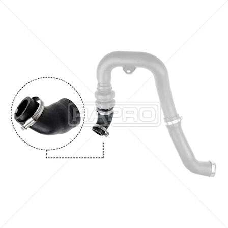 TURBO HORTUMU KÜÇÜK FORD RANGER 2.2 TDCI AB396C646DC 2179232 AB396C646DB