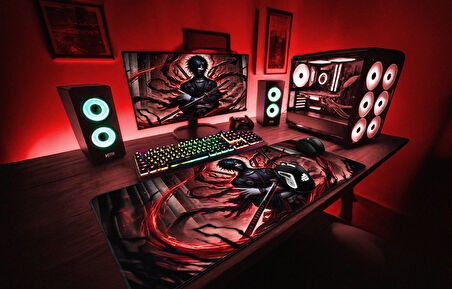 Rygen Gaming Mouse Pad 90x40 Scarlet Mousepad Xxl Oyuncu Mouse Pad Büyük Mousepad