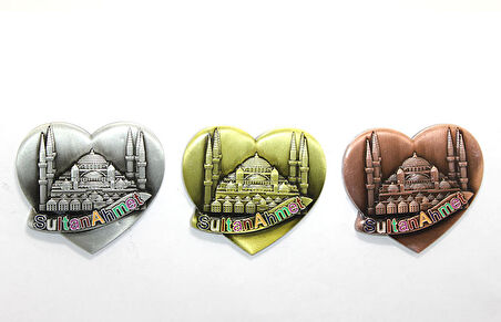 Yöresel Sultanahmet Magnet Kalp Tasarımlı 