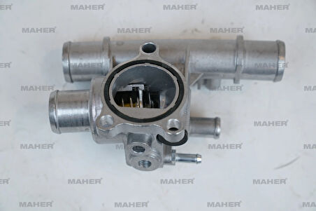 TERMOSTAT ALBEA 2003-2010 / DOBLO 2001-2010 / PALIO 2003-2007 / BRAVA 1996-2007 / BRAVO 1996-2007 / MAREA 1996-2007 / STILO 2002-2008 / 1.6 165 TEK DELİK KOMPLE CONTALI 88°C 46776217