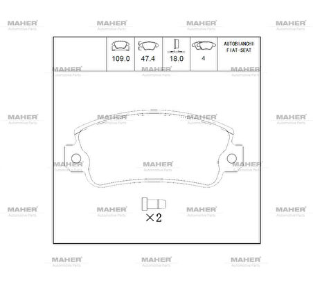 FREN BALATA UNO 60 1983-1996 ÖN 5951671