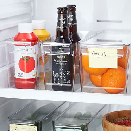 Buzdolabı için saklama kutusu, şeffaf, 32x10x15 cm