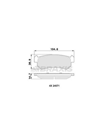 ARKA FREN BALATASI LACETTI 04 07 / NUBIRA 03 07