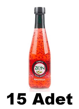 Zen Basil Fesleğen Tohumlu Karpuz Aromalı Içecek 330 Ml 15 Adet