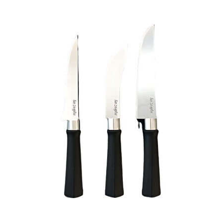 Lazoğlu ABS Saplı Kasap Set 3lü