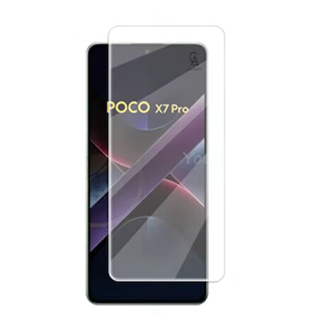 Xiaomi Poco X7 Pro Uyumlu Kılıf Esnek Silikon Telefon Kılıfı ve Temperli Cam Ekran Koruyucu
