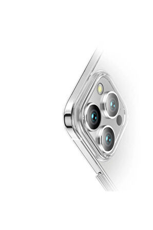 Apple iPhone 16 Pro Uyumlu Kılıf Şeffaf Magsafe Wireless Şarj Özellikli Transparan Telefon Kılıfı