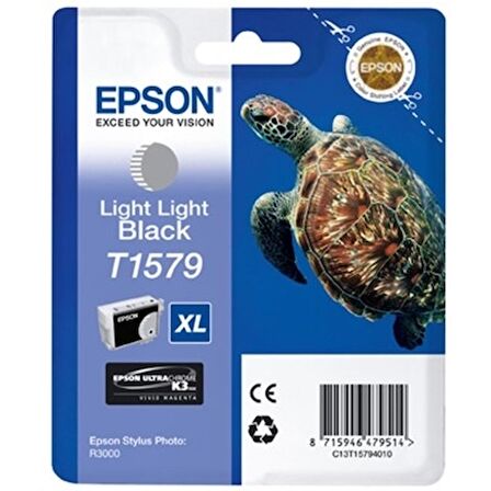 HPZR Epson T1579-C13T15794010 Orjinal Açık Açık Siyah Kartuş