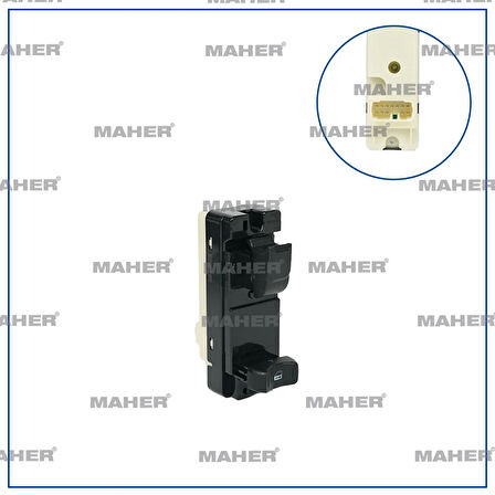 DÜĞME CAM AÇMA D-MAX 2004-2012 ÖN SAĞ KİLİTLEMELİ 8973961020