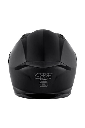 50.8 Mat Siyah Kask