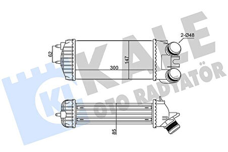 İNTERCOOLER BERLINGO-XSARA PICASSO-PEUGEOT PARTNER 1.6 HDI 2002 0384G5 9645965180