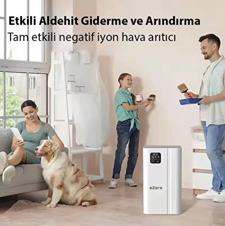 Ultra Clear UV etkili Hava temizleyici bakteri öldürme polen filtreleme İyon+hepa+uv 3 katmanlı turbo filtre