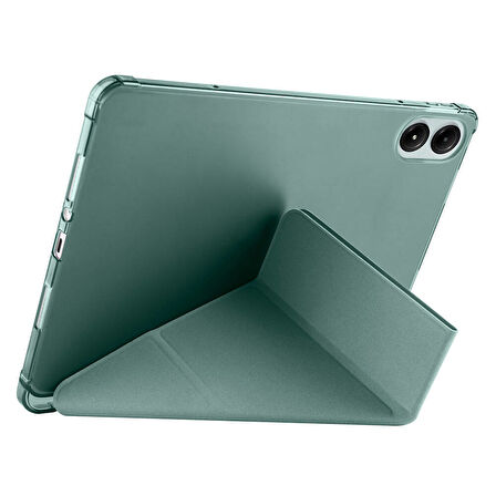 Xiaomi Poco Pad 12.1 inç Uyumlu Kılıf 3 Farklı Stand Kalemlikli Tri Folding Tablet Kılıfı