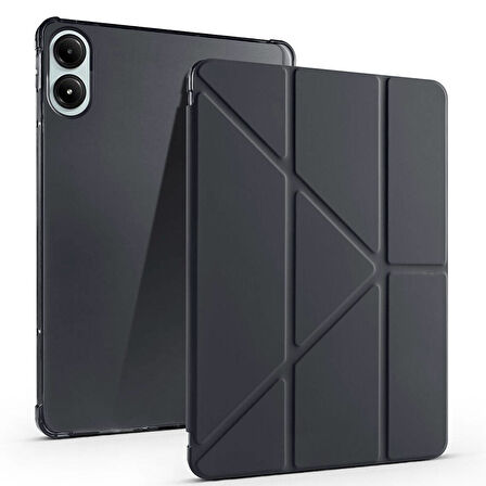 Xiaomi Poco Pad 12.1 inç Uyumlu Kılıf 3 Farklı Stand Kalemlikli Tri Folding Tablet Kılıfı