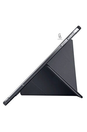 Xiaomi Poco Pad 12.1 inç Uyumlu Tri Fold Kalemlikli Tablet Kılıfı Ekran Koruyucu Kalem Seti