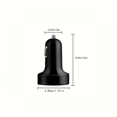 6 Portlu Hızlı Araç Şarj Cihazı – 4 USB + 2 Type-C Çıkışlı Dijital Göstergeli Oto Şarj
