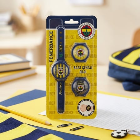 BakGelAl Fenerbahçe Lisanslı Saat Şeklinde Silgi – Bileğe Takılabilir Taraftar Silgisi Çocuk Okul Kırtasiye