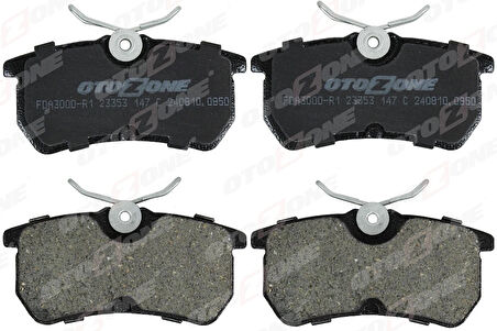 ARKA FREN BALATASI FOCUS 1 1998-2004 FIESTA 6 2017 GDB1354 CİVATA TAKIMLI C1BC2M008AC 98AB2M008BA 98AX2M008BB