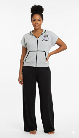 Berrak Yazlık Bayan Pijama Takımı 5246 - Gri - S