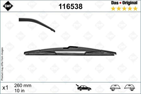 SILECEK SUPURGESI ARKA 260MM MERCEDES B-CLASS W246 2011-2018 . RENAULT CAPTUR 2020 SWF A2468201045 287903260R