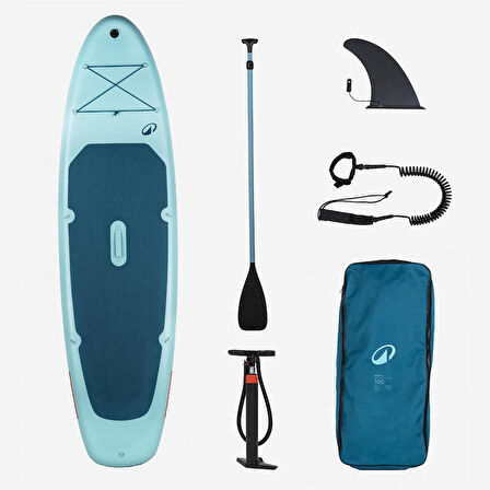 Şişme Stand Up Paddle Seti - 10'6' - 1 veya 2 Kişilik - Mavi - 100