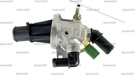 TERMOSTAT DOBLO 2001-2010 / PUNTO 1999-2009 / ALBEA 2003-2007 / CORSA C 1.3JTD EURO 4 KOMPLE CONTALI SENSORLU UZUN TIP 88 CC 55224021