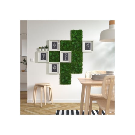 Yapay bitki, yeşil, 25x25 cm, yosun, iç/dış mekan