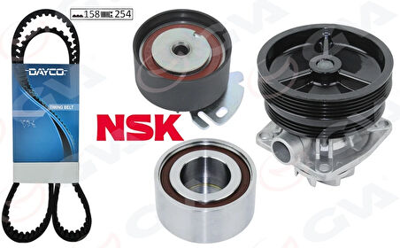 DEVİRDAİMLİ EKSANTRİK GERGİ KİTİ 158X254 BRAVA 1995-2001 -DOBLO 2001 -PALIO-ALBEA 1996 -MAREA 1997-2002 1.6 71736715 55171442 55176303