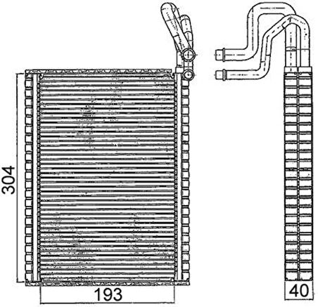 EVAPORATOR BMW E70 E71 E72 F15 F16 64116806555