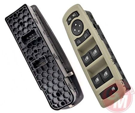 CAM AÇMA ANAHTARI KUMANDA GRUBU BEJ RENAULT FLUENCE DÖRTLÜ MERKEZİ KİLİT DÜĞMELİ AYNA AYARLI C İFT SOKET 254000015R 809610006R 809610007R