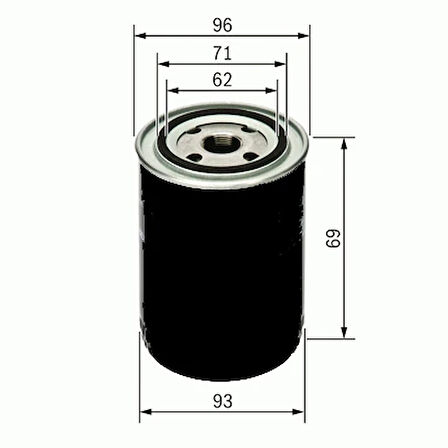 YAĞ FİLTRESİ LADA-R12 1300-R9 1981-1989 -R12 1969-1980 X 7700538153