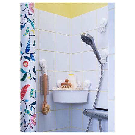 Duş askısı, beyaz